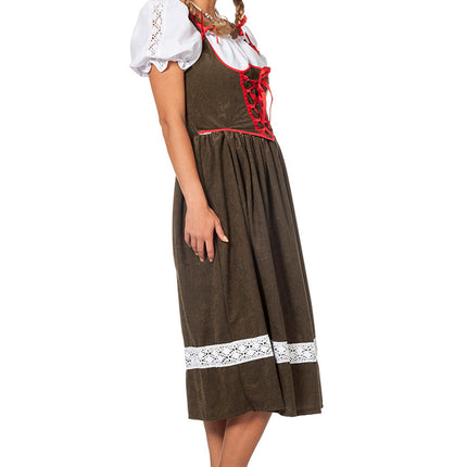 Dirndlkleid Oktoberfest Lang Grün