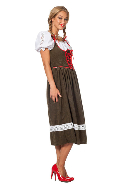 Dirndlkleid Oktoberfest Lang Grün