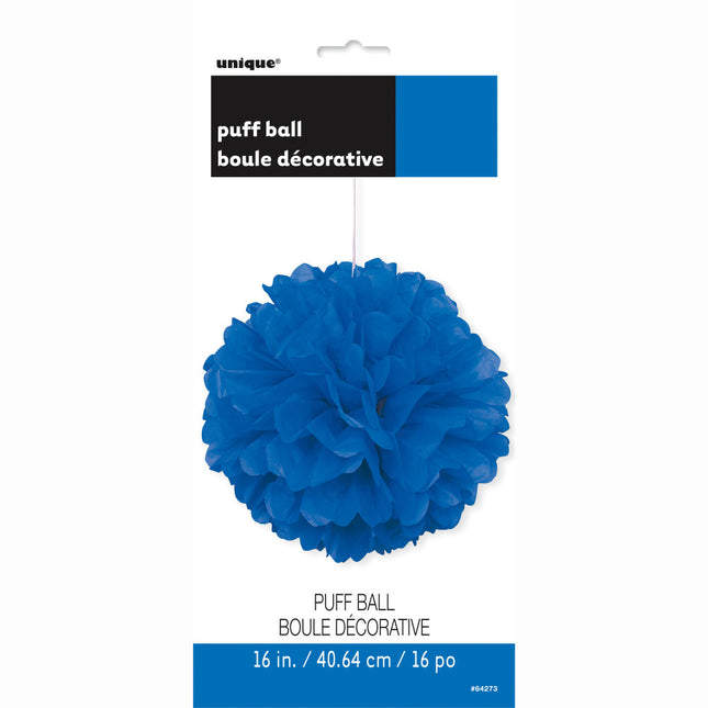 Pompon Blau 40cm