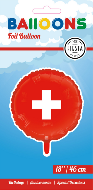 Schweiz Helium Ballon Leer 45cm