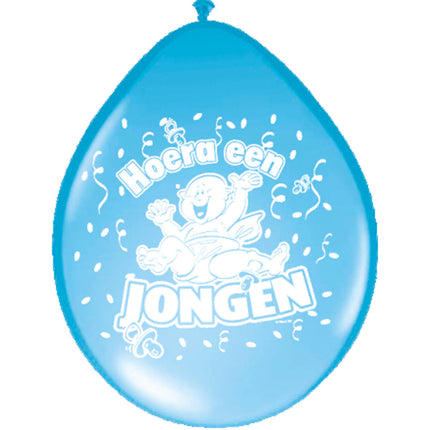 Geburt Ballons Junge 30cm 8Stk