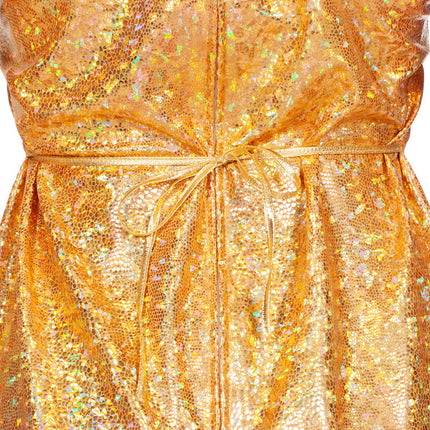 Festival Kleid Gold Metallic