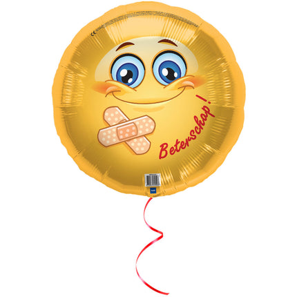 Helium Ballon Get Well 45cm leer