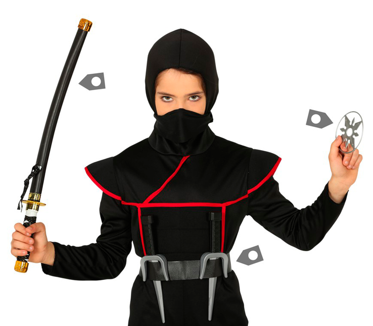 Ninja Set Schwarz 3 Stück