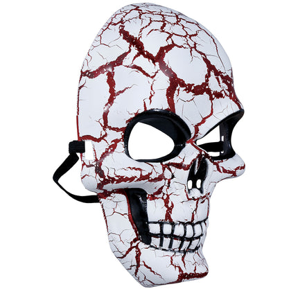 Rote weiße Halloween Maske Totenkopf