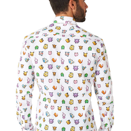 Pixel Pokémon Shirt Männer OppoSuits