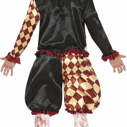 Horror Clown Halloween Kostüm Männer Rot