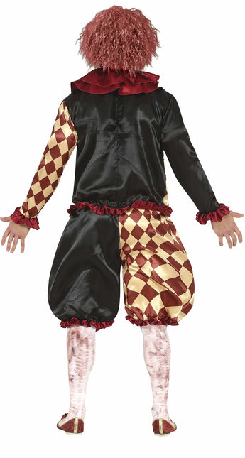 Horror Clown Halloween Kostüm Männer Rot