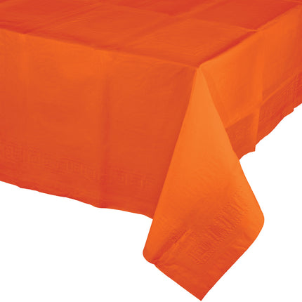 Orange Tischdecke 2.74m