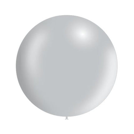 Silberner Riesenballon Metallic 60cm