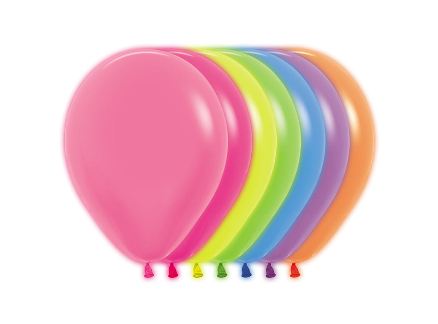 Ballons Neon Mix 23cm 50Stk