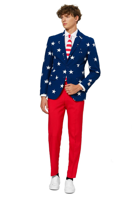 USA Stars Stripes Anzug Männer OppoSuits