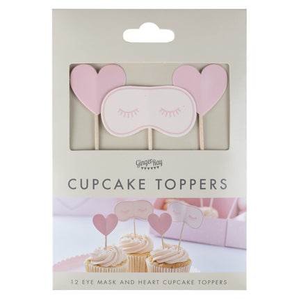 Verwöhnparty Cupcake Toppers 12 Stück