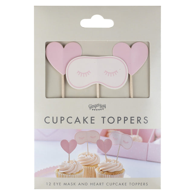 Verwöhnparty Cupcake Toppers 12 Stück