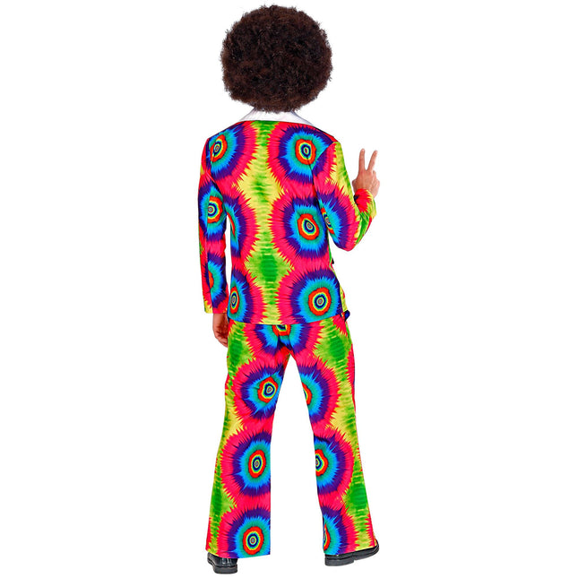 Disco 70S Kostüm Bunte Herren Groovy