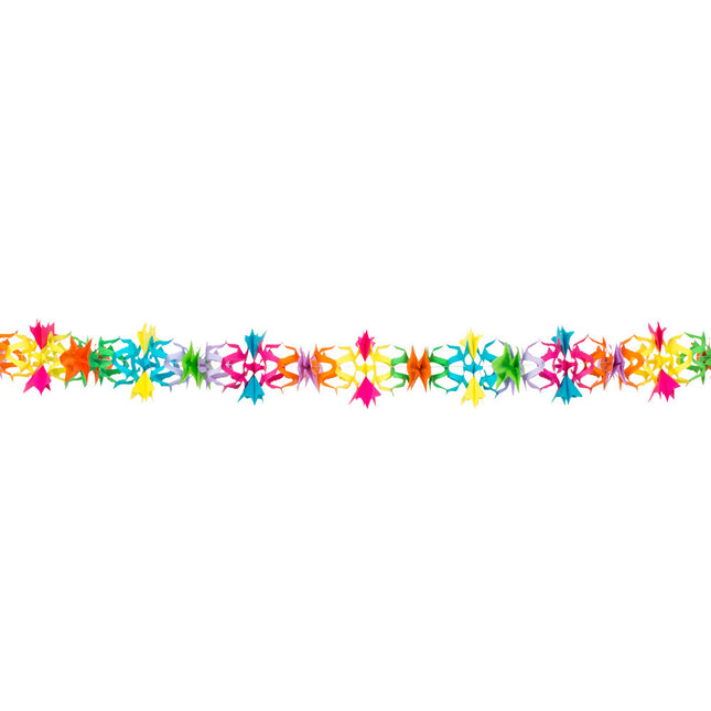 Bunte Girlande Blumen gemischt 6m