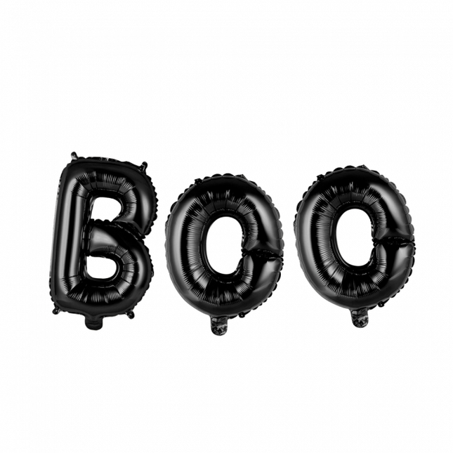 Luftballons Buchstaben Set Boo Schwarz 41cm