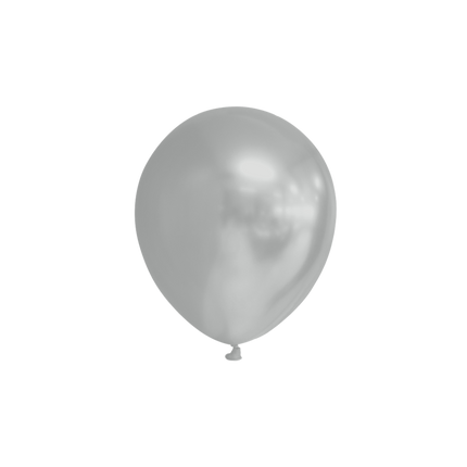 Silberne Ballons Metallic 13cm 100Stk