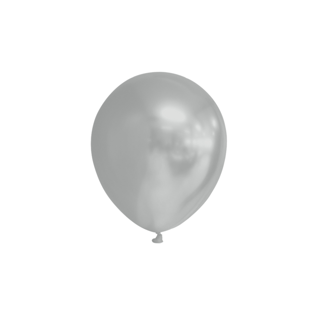 Silberne Ballons Metallic 13cm 100Stk