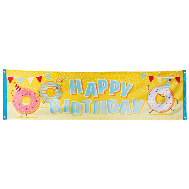 Happy Birthday Banner Donut 1.8m