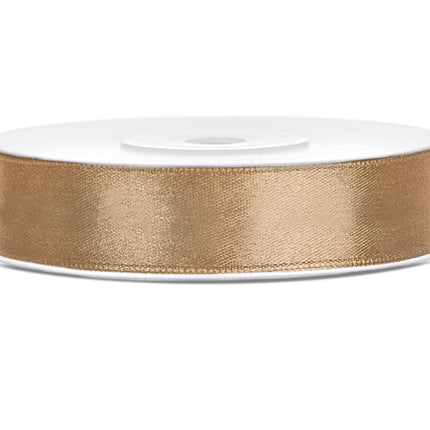 Satinband Gold 12mm 25m