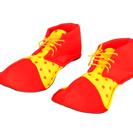 Clown Schuhe Rot Gelb 36cm