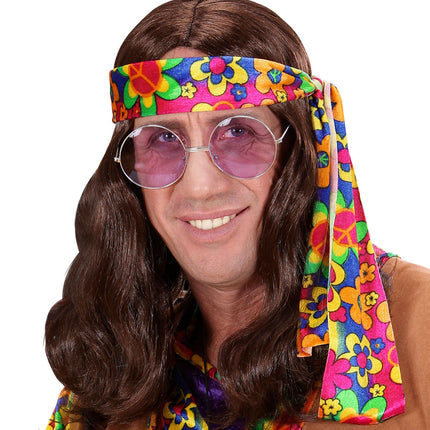 Hippie Perücke Braun