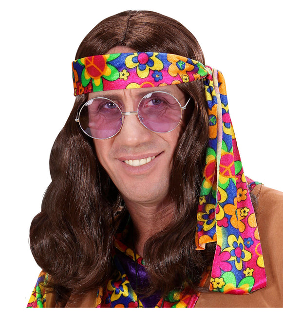 Hippie Perücke Braun