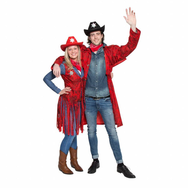 Cowboy Jacke Rot