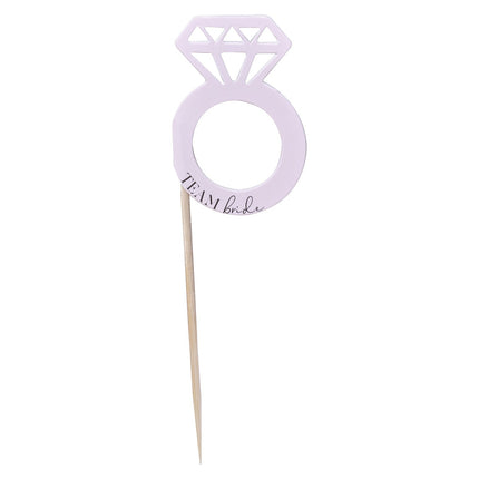 Cupcake Toppers Team Bride 5cm 12 Stk.