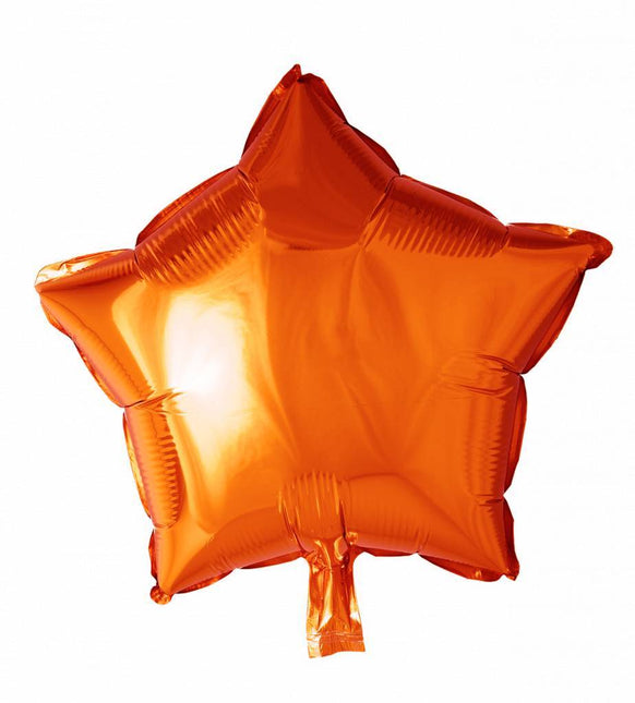 Heliumballon Star Orange 46cm leer