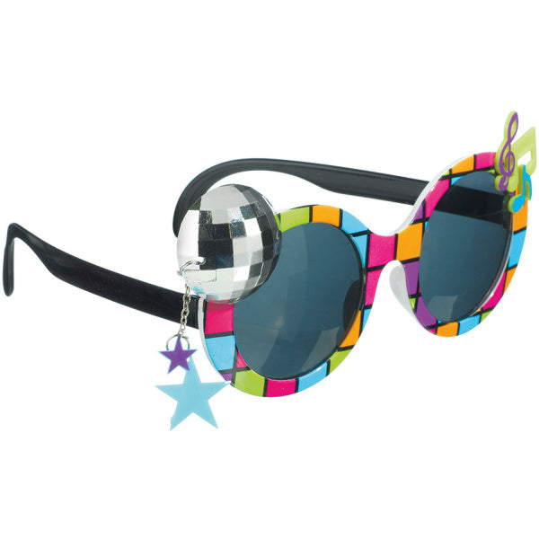 Disco-Brille farbig