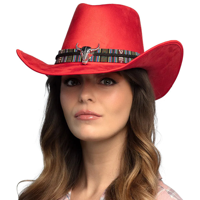 Roter Cowboyhut Luxe