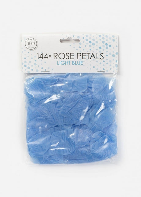 Hellblaue Rosenblüten 144Stück