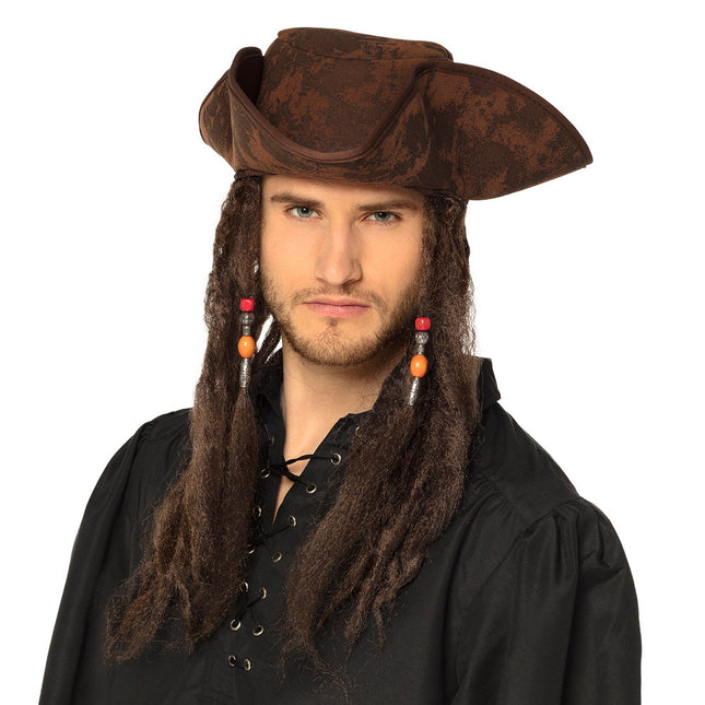 Piratenhut mit Dreadlocks