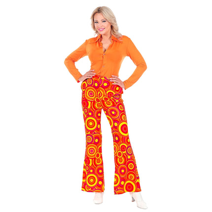 Disco 70S Hose Orange Ladies Bubbles