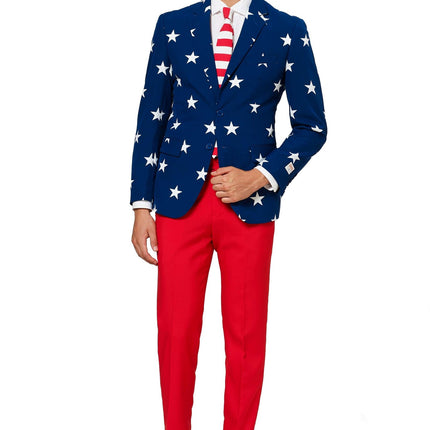 USA Stars Stripes Anzug Männer OppoSuits