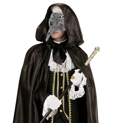 Weiße schwarze Maske