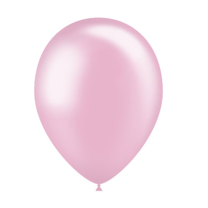 Hellrosa Ballons Metallic 25cm 10Stk