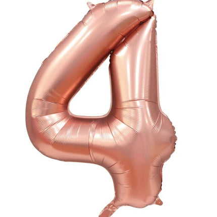 Rose Gold Figur Ballon 4 Jahre Glanz 86cm