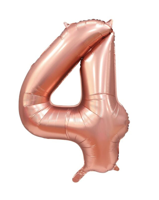 Rose Gold Figur Ballon 4 Jahre Glanz 86cm