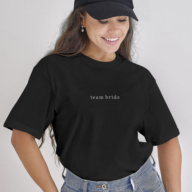 Team Bride Shirt Schwarz