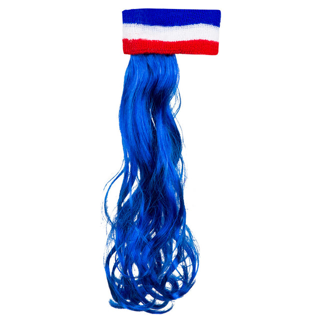 Stirnband Frankreich Blaues Haar