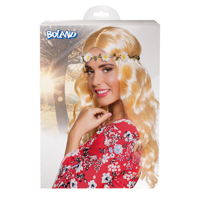 Blonde Perücke Joy mit Stirnband