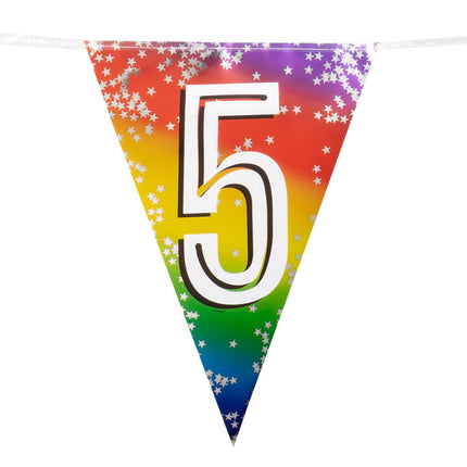 Regenbogengirlande 5 Jahre 6m