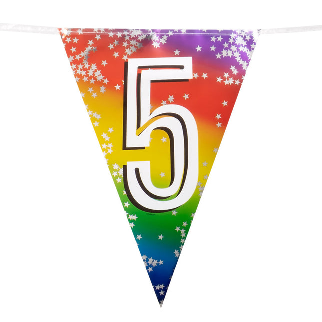 Regenbogengirlande 5 Jahre 6m