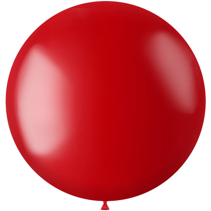 Roter Ballon Metallic Feurig Rot 80cm