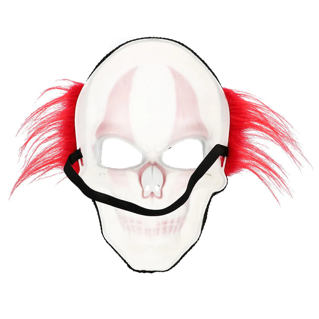 Maske Clown mit Haar