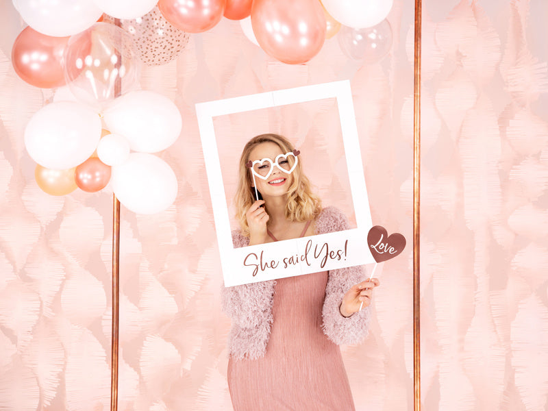 Photobooth Hochzeit Rose Gold 12pcs