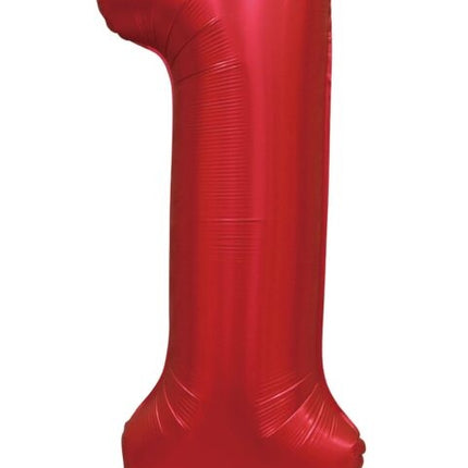 Rote Figur Ballon 1 Jahr Glanz 86cm